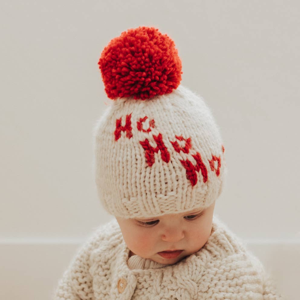 Ho Ho Ho! Hand Knitted Beanie