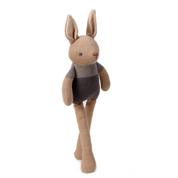 Baby Threads Knitted Taupe Bunny Doll