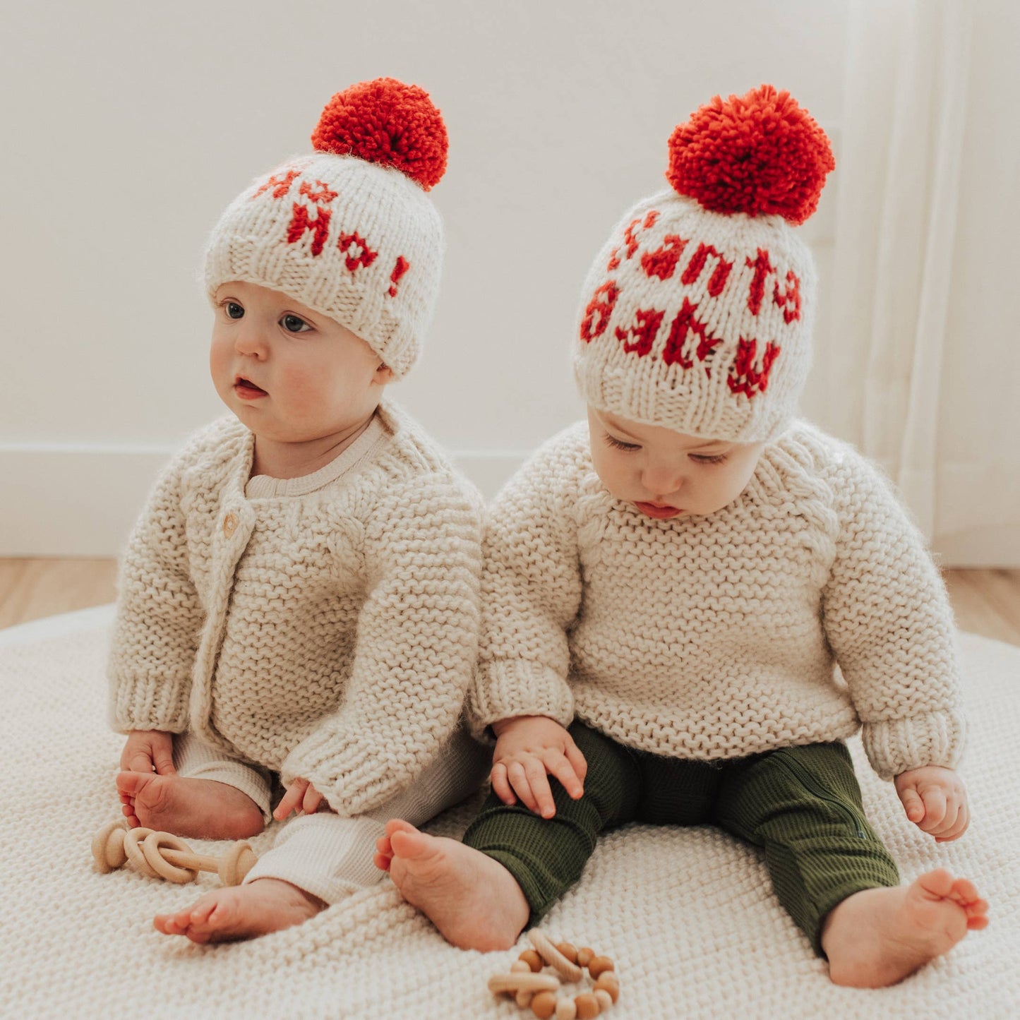 Ho Ho Ho! Hand Knitted Beanie