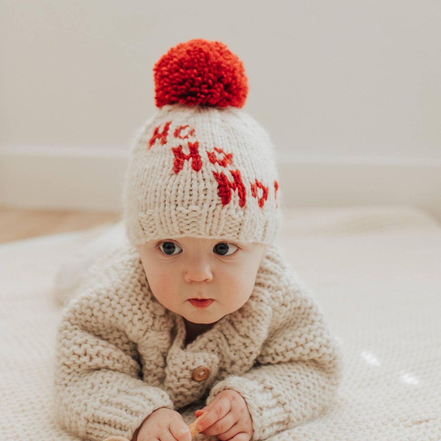 Ho Ho Ho! Hand Knitted Beanie