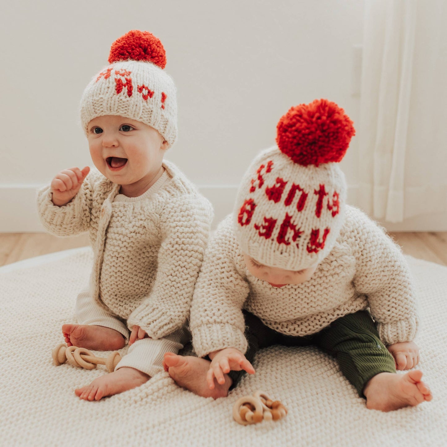 Ho Ho Ho! Hand Knitted Beanie